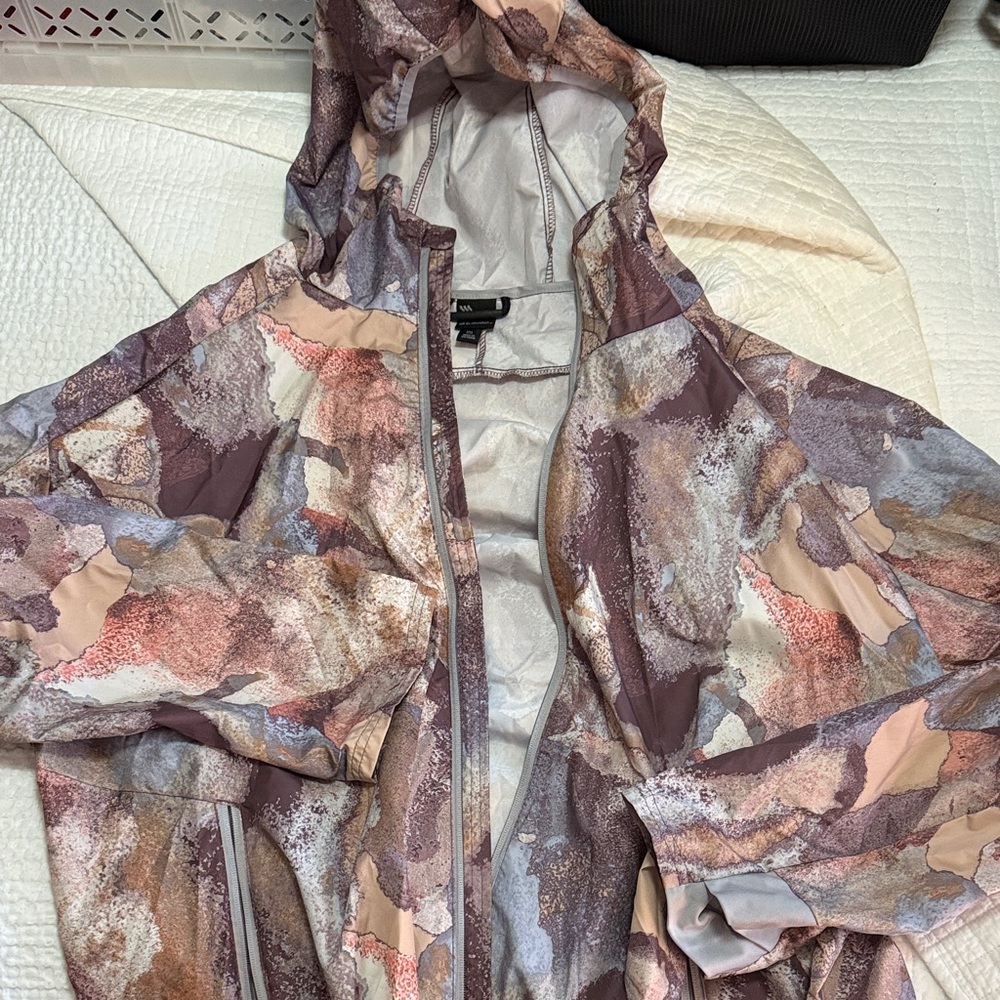 all in motion Mauve Multi-Print Hooded Utility Jacket